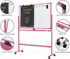 Large Dry-Erase Rolling Magnetic Whiteboard - Image 3