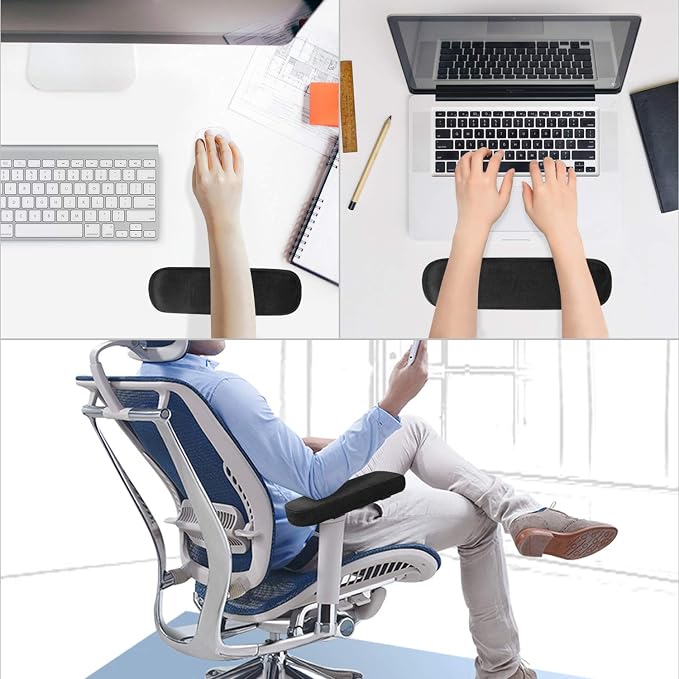 MOSISO Chair Armrest Pads, Memory Foam Home/Office Chair Arm Rest Covers Comfy - Image 4