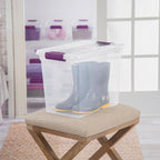 Sterilite 6-Pack 27 Quart ClearView Latch Box, Stackable Organizer Bins - Image 4