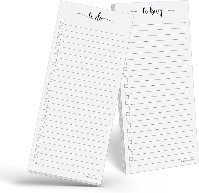 321Done To Buy List Notepad 2-Pack by 321Done