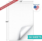 321Done Double Sided Graph Paper Notepad, 0.25 Grid, Made in The USA, Quad - Image 2