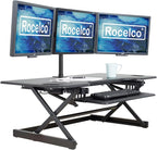 Rocelco 46" Large Height Adjustable Standing Desk Converter by Rocelco
