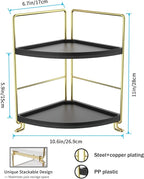 FSyueyun 2-Tier Corner Bathroom Counter Organizer, Tool-Less Installation - Image 2