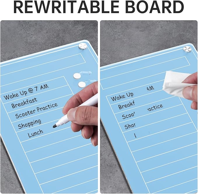 NiHome Acrylic Magnetic To Do List Planning Board - Image 7