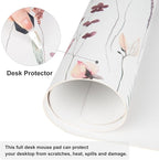 QiyI Large Mouse Pad, Cute Flower Desk Mat - Image 5