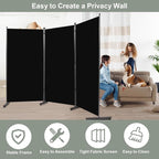 Room Divider 6FT Single Panel Privacy Screen, Portable Room Partitions and - Image 5