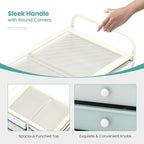 COSTWAY 15-Drawer Rolling Storage Cart, Mobile Utility Cart - Image 7
