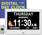 7'' Dementia Clock For Seniors, Large Display Digital Clock - Image 9