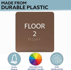 Modern Olive ADA Floor 2 Sign - Image 2
