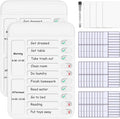 2Pcs Chore Chart for Kids to Do List Checklist Board Detachable Message Slider by Lucomb