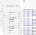 2Pcs Chore Chart for Kids to Do List Checklist Board Detachable Message Slider by Lucomb