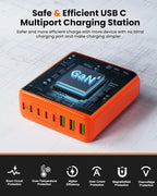 500W USB C Charger Block, 8-Port USB C Charging Station Fast Charging PD 120W - Image 5