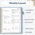 SUNEE 2026 Planner 8.5" x 11" – Dated Productivity Planner - Image 2