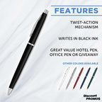 DISCOUNT PROMOS Langham Ballpoint Pens Set of 10, Bulk Pack - Image 2
