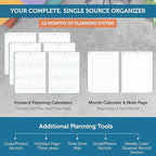 Planner Pad Spiral Bound 3-Tier Funnel Down 12 Month Organizer, October 2025 – - Image 4