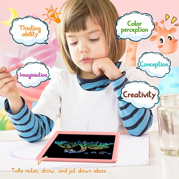 BUKEBU Toddler Toys for 3-6 Years Old Girls Boys, LCD Writing Tablet 8.5 Inch - Image 4