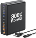 800W USB C Charging Station, 120W PD GaN5 Super Fast USB C Charger Block-10 Port by Roruite
