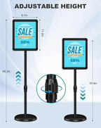 2 Pack Sign Holder Stand 8.5x11 inch - Image 2
