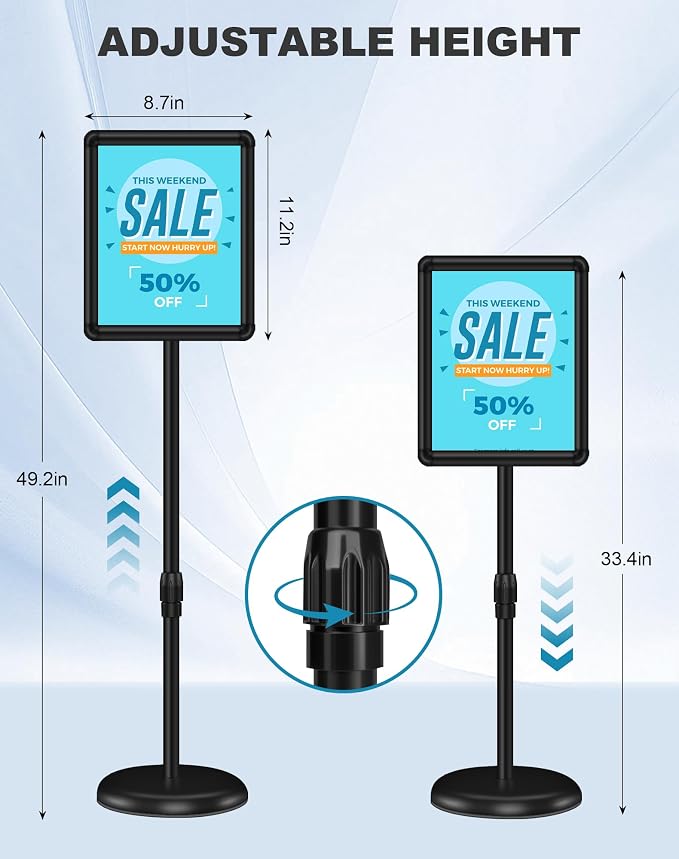 2 Pack Sign Holder Stand 8.5x11 inch - Image 2