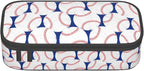 Baseball Blue White Ball Pencil Case Big Capacity Storage Pencil Pouch - Image 2