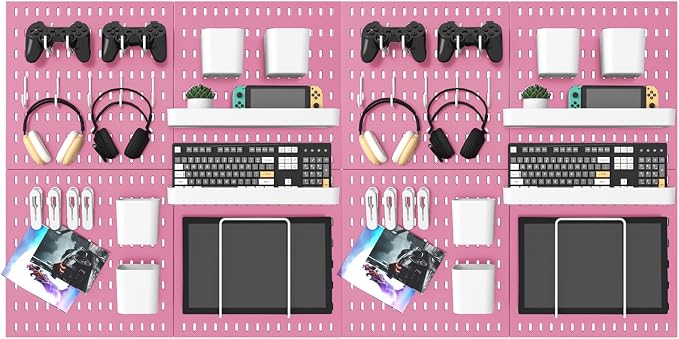 MULSAME Pegboard Combination Kit, 25.2" x 50.4" Wall Mounted Storage Set by MULSAME