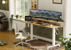 Claiks Standing Desk with Drawers, Adjustable Stand Up Electric Standing Desk - Image 2