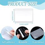 Jeyiour 100 Pcs Label Holders Adhesive Nameplate Pockets Storage Bin Labels - Image 2