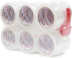 WELSTIK 12 Pack Clear Packing Tape Refills by WELSTIK