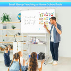 maxtek Rolling Whiteboard, 48x32 Large Magnetic White Board - Image 6