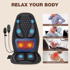 comrelax Back Massager with Heat, Massage Seat Cushion with 3D Lumbar Support - Image 5