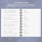 Clever Fox Password Book Spiral – Mini Internet Address & Password Organizer - Image 3