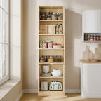 Cozy Castle Kitchen Pantry Cabinet, 4 Doors Open Countertop Utility Hutch - Image 5