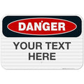 Custom Danger Sign, OSHA Sign, 12x18 Inches, 3M EGP Reflective .063 Aluminum by SigoSigns