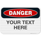 Custom Danger Sign, OSHA Sign, 12x18 Inches, 3M EGP Reflective .063 Aluminum by SigoSigns