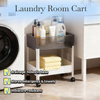LiWNYRK 2 Tier Rolling Cart - Image 6