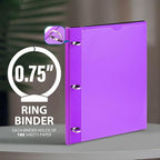 WOT I 4-Pack Telescoping 3 Ring Binder, Expandable Flexible Binder - Image 6