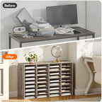 HOOBRO Wooden Literature Organizer, 36-Slot Mail Sorters, Removable Classroom - Image 5