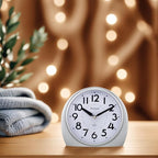 Tinload 5.5" Large Analog Alarm Clock Silent Non Ticking, Gentle Wake, Beep - Image 4