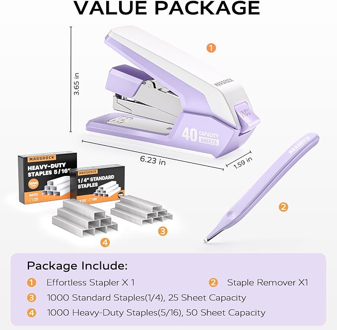 MARSROCK Effortless Stapler for Desk - Image 6