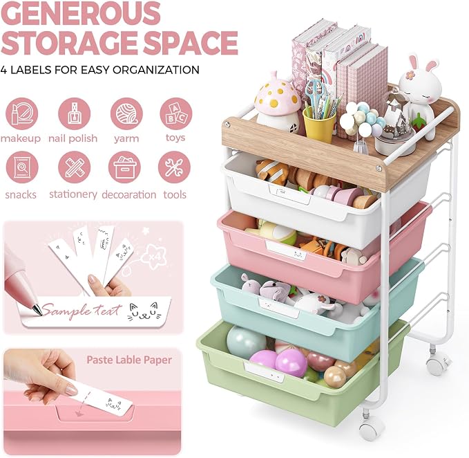 Rolling Storage Utility Cart - Image 4