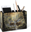 Famame Two Deer Autumn River Pencil Holder by Famame