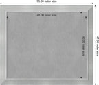 Amanti Art Silver Framed Magnetic Board 47x55 Oversize Vision Board - Image 4