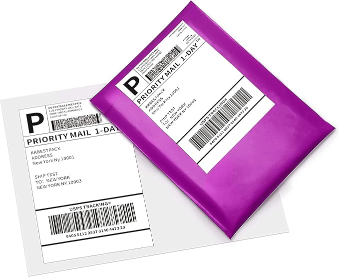 KKBESTPACK Fan Fold 4x6 Direct Thermal Shipping Labels - Image 2