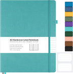 Lined Journal Notebook, 8.5" x 11" Hardcover Leather Notebook by MALEDEN