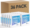 SUNEE White Binders 1 Inch 36 Pack Bulk by SUNEE