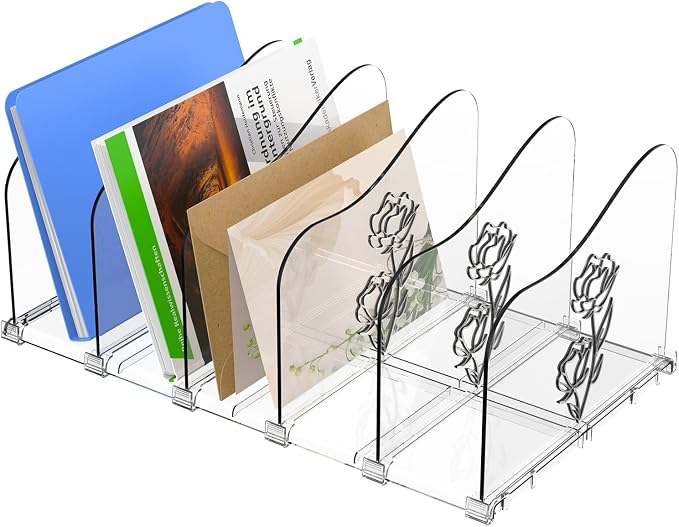 COWVTUJ Adjustable Rose File Organizer by COWVTUJ