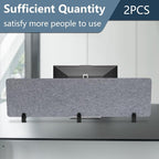 2pcs Privacy Panel, Standing Desk Divider 60"x16" Desktop Office Furniture - Image 3