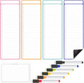Mr. Pen- 4" x 12" Magnetic Dry Erase to Do List, Neon Style, 4X Dry Erase to Do by MrPen