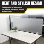 OBEX Frosted Acrylic Desk Mounted Privacy Panel - Image 7