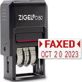 ZIGEL D50 Date Stamp with FAXED by ZIGEL